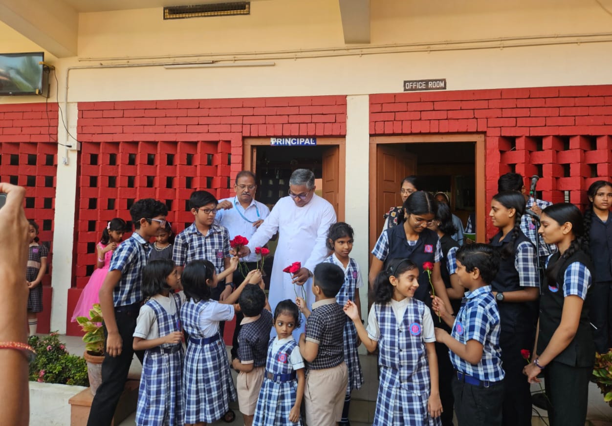 A heartfelt sent-off to our manager , Dr. Rev. Fr. Benny Palatty